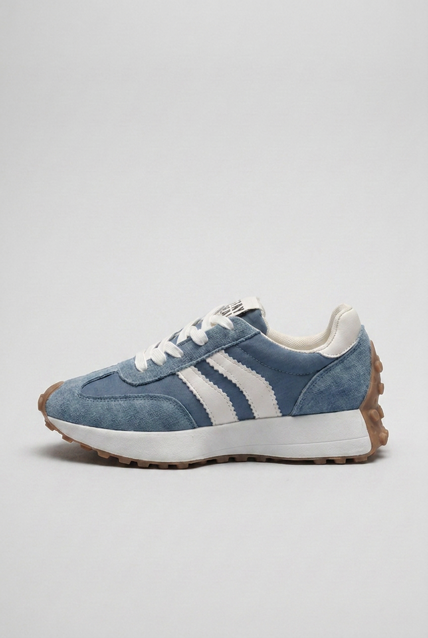Retro Suede Panel Trainers Women