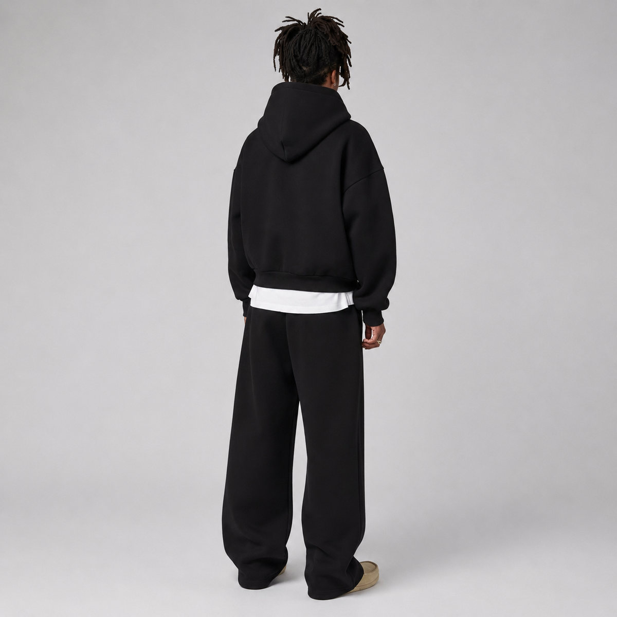 Regular Fit Ribbed Cuff Tracksuit Joggers Men