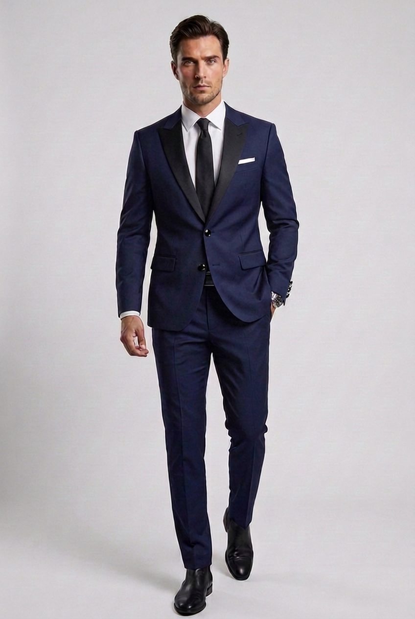 Men’s Slim Fit 2 Piece Formal Wedding Guest Suit