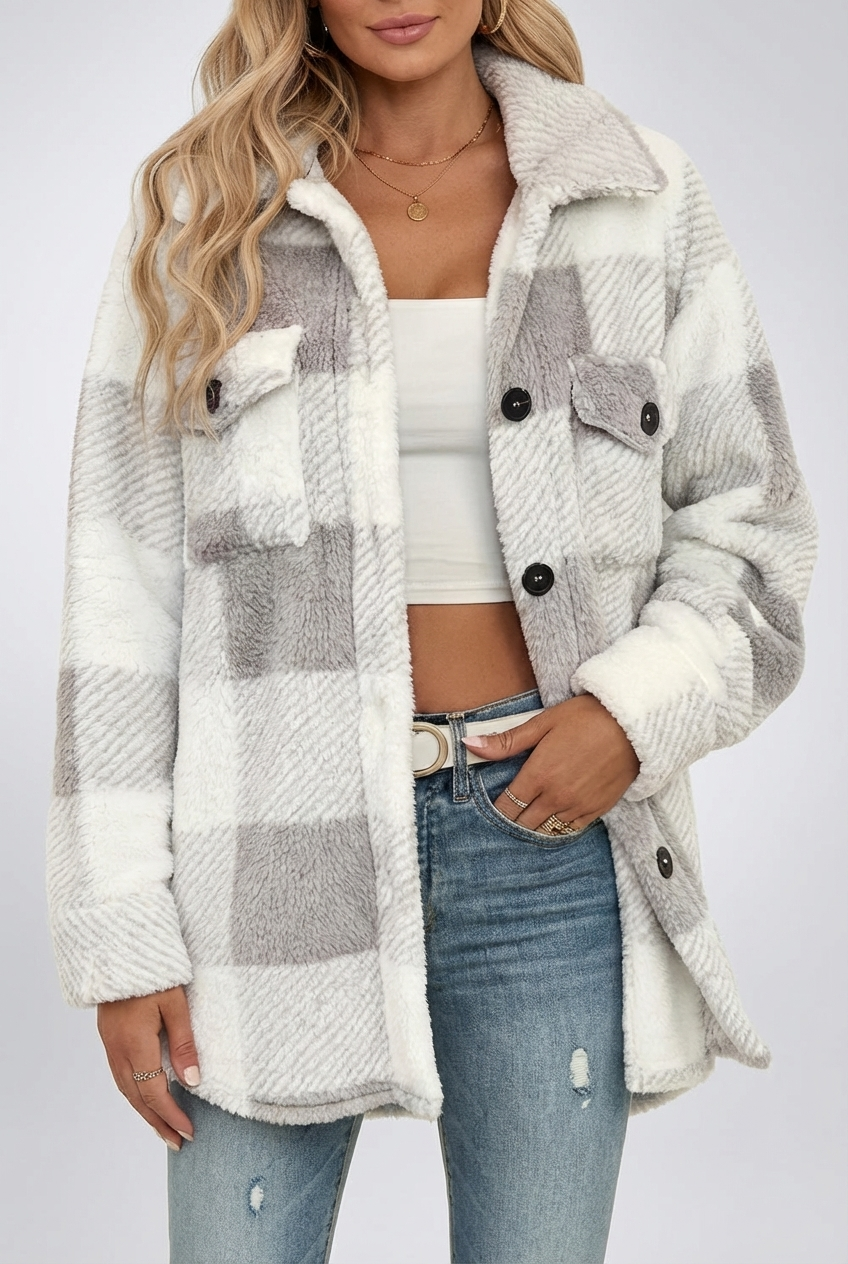 Women’s Soft Plaid Jacket