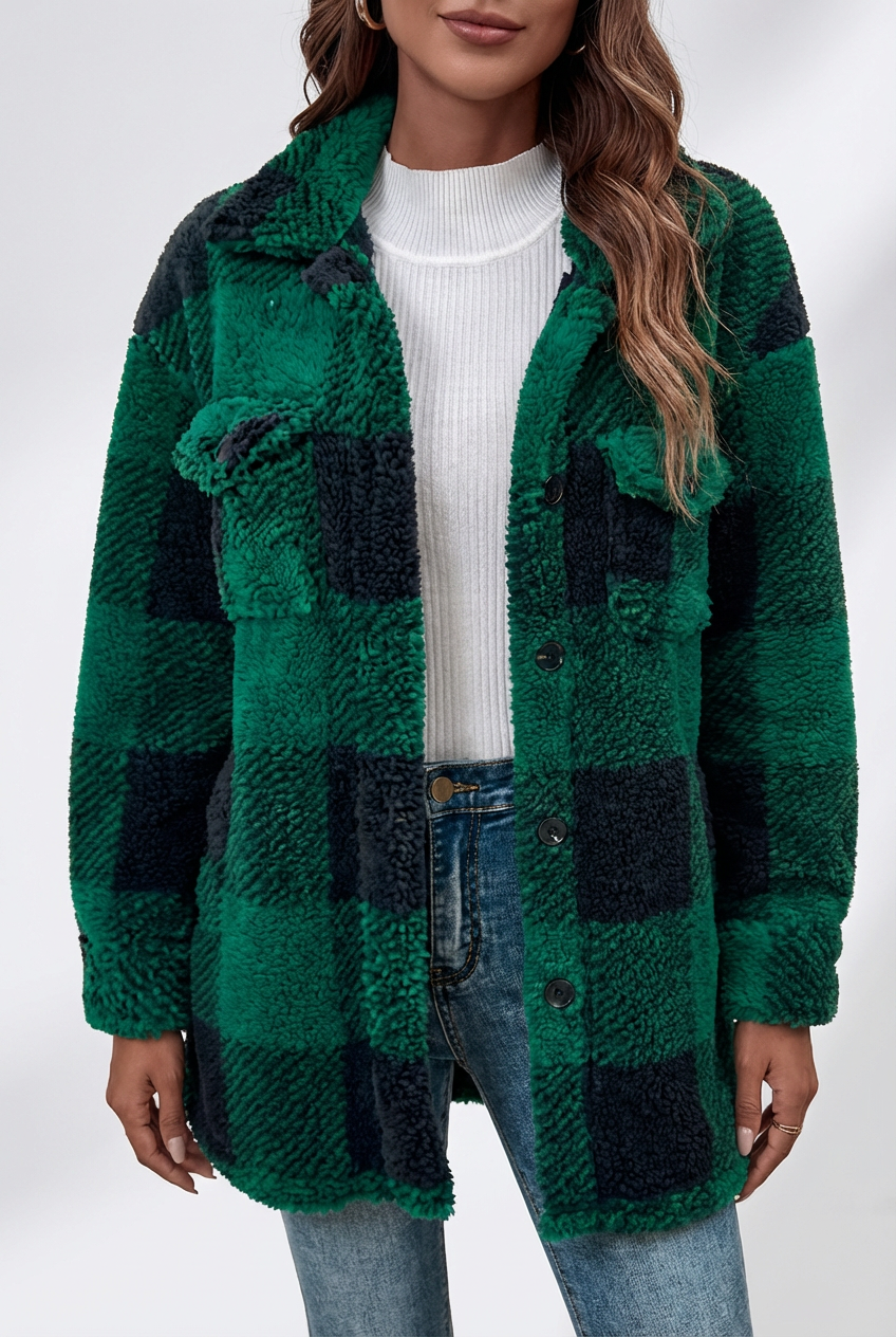Women’s Soft Plaid Jacket