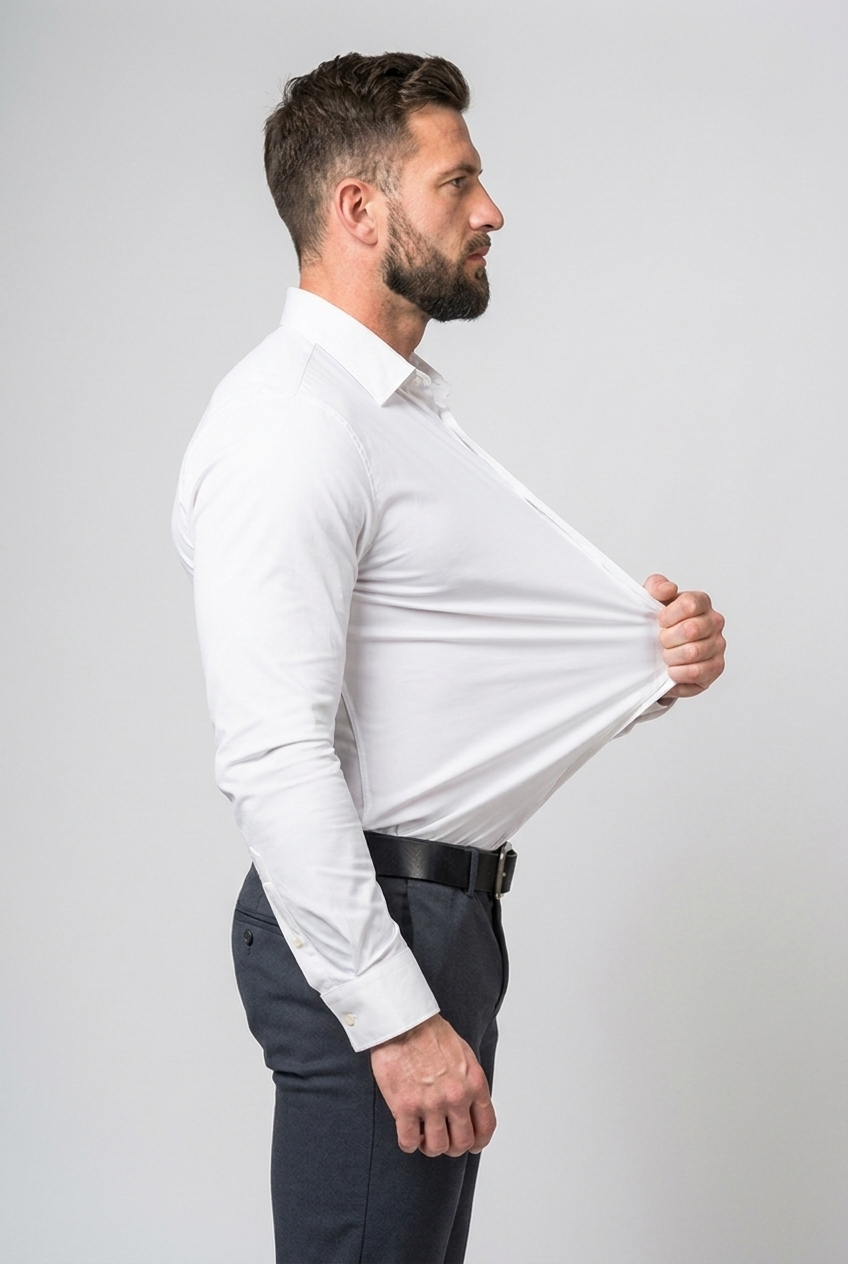 Stretch Wrinkle-Free Long Sleeve Shirt Men