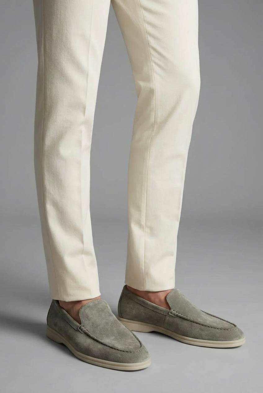 Men’s Casual Classic Suede-Style Slip-On Loafers