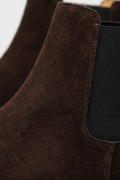 Suede Chelsea Ankle Boots Pull Tab Men