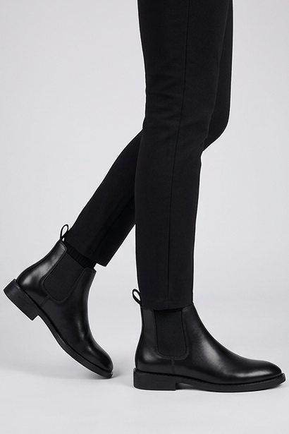 Suede Chelsea Ankle Boots Pull Tab Men