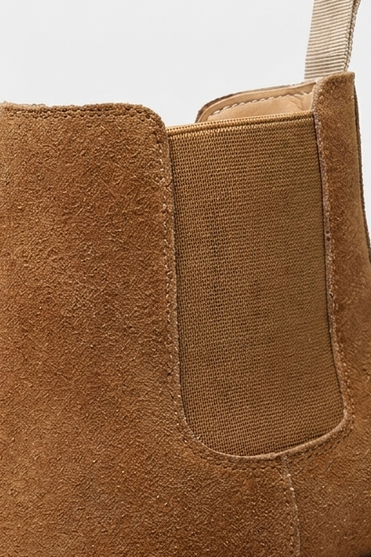 Suede Chelsea Ankle Boots Pull Tab Men