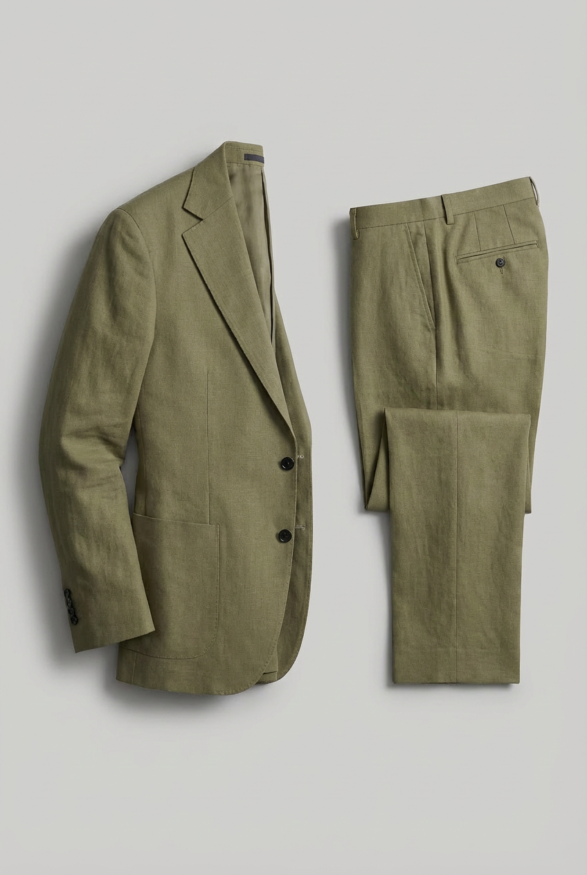 Men’s Two-Piece Lightweight Spring Summer Wedding Suit