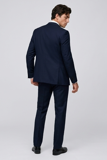 Slim Fit Three Piece Suit With Waistcoat Men