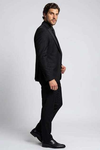 Slim Fit Three Piece Waistcoat Suit Set Men