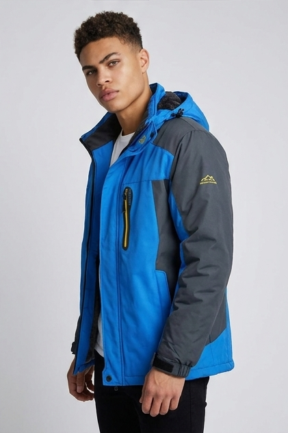 Waterproof Fleece Lined Hooded Winter Jacket Men