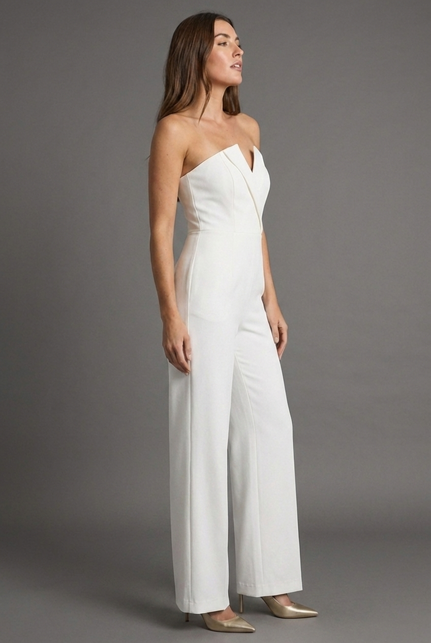 Elegant Wide Leg Wedding Guest Jumpsuit Women