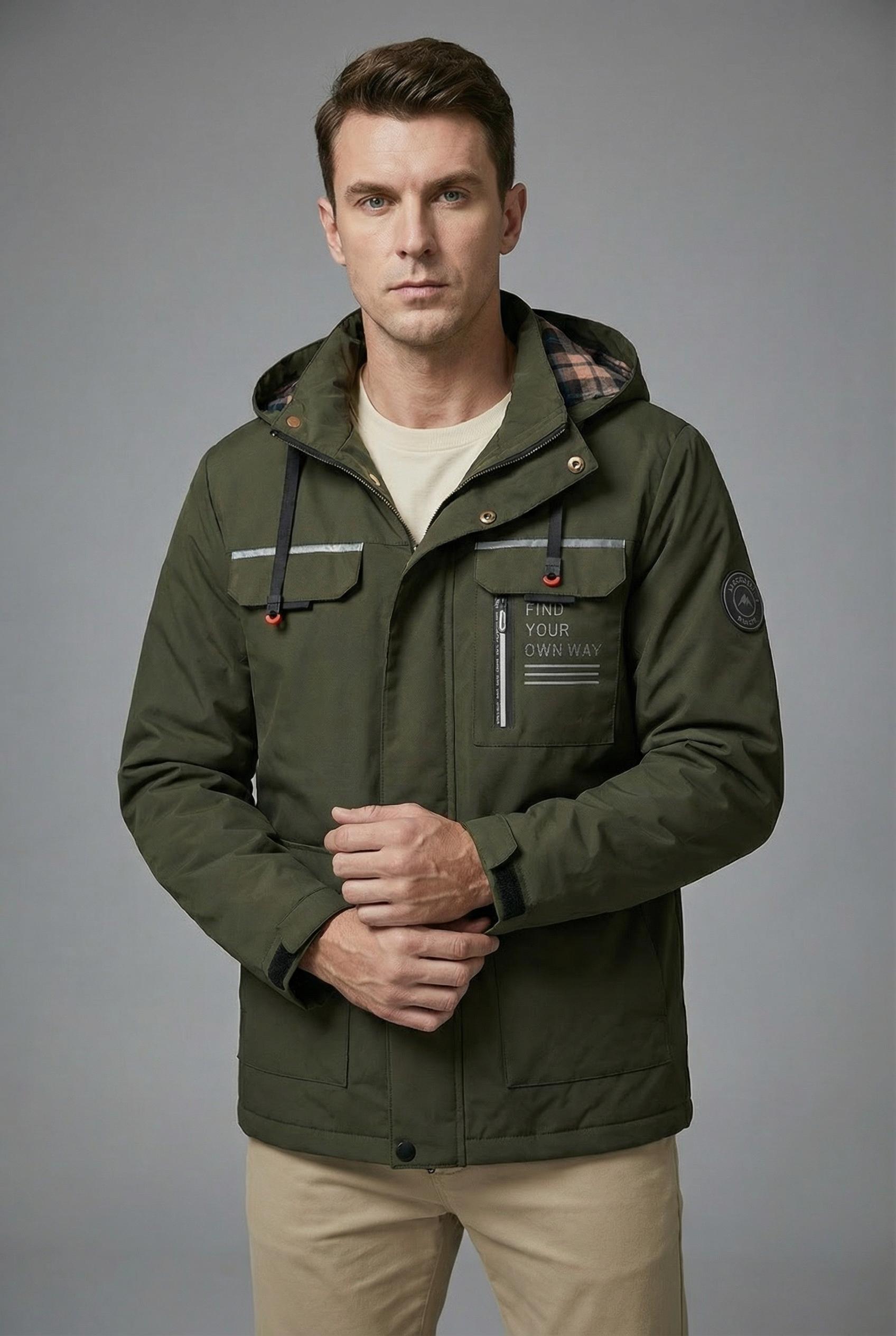 Men’s Spring Lightweight Windproof Soft Shell Jacket