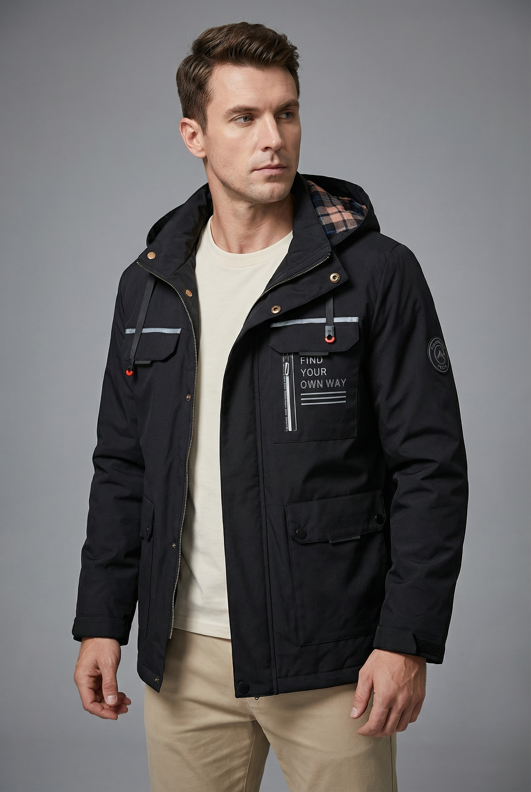 Men’s Spring Lightweight Windproof Soft Shell Jacket