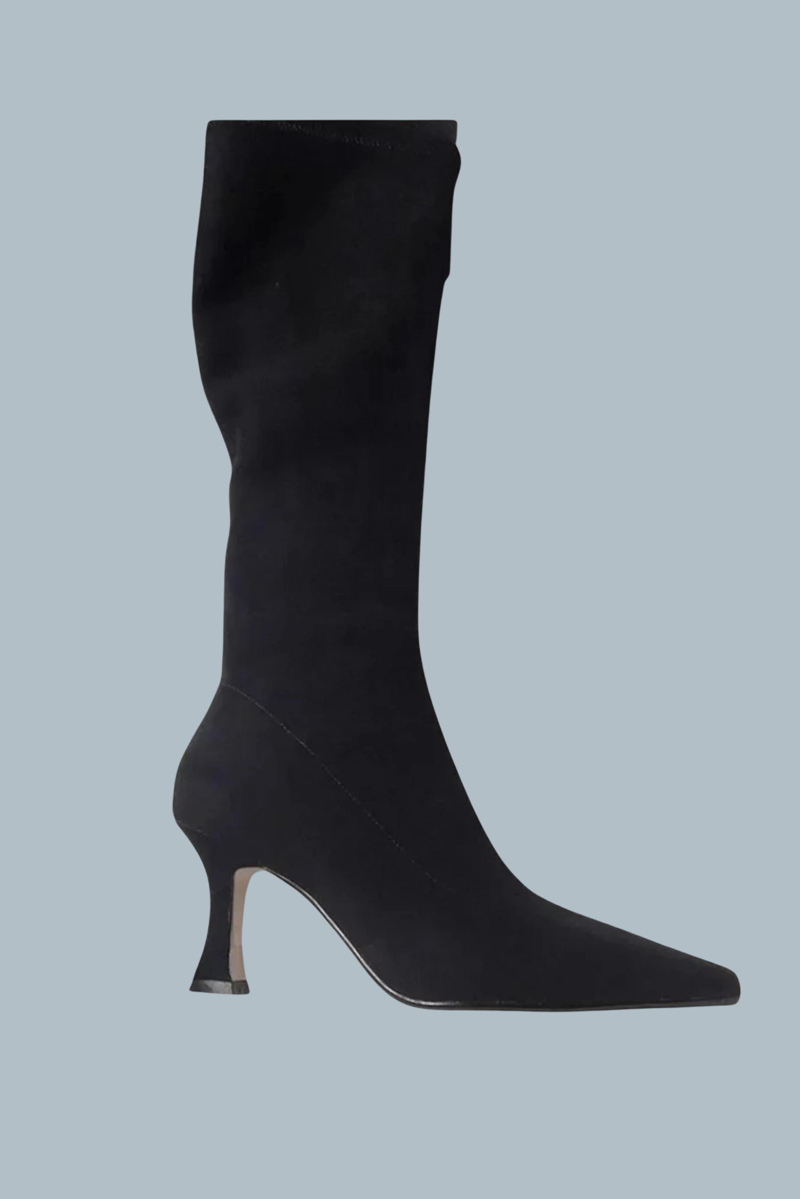 Women’s Suede Style Thigh-High Heeled Boots Over-the-Knee Boots