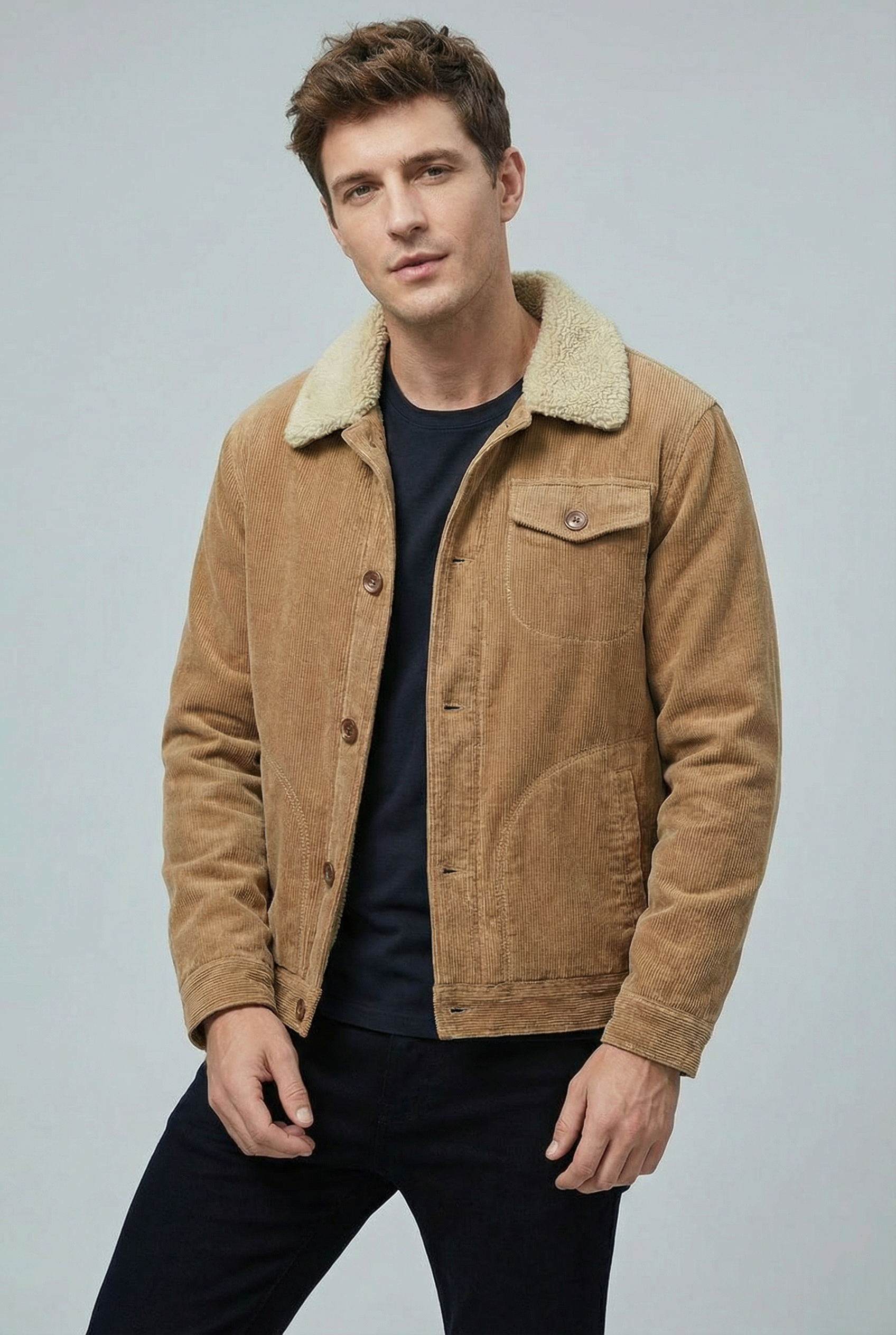 Men’s Fleece-Lined Outdoor Jacket