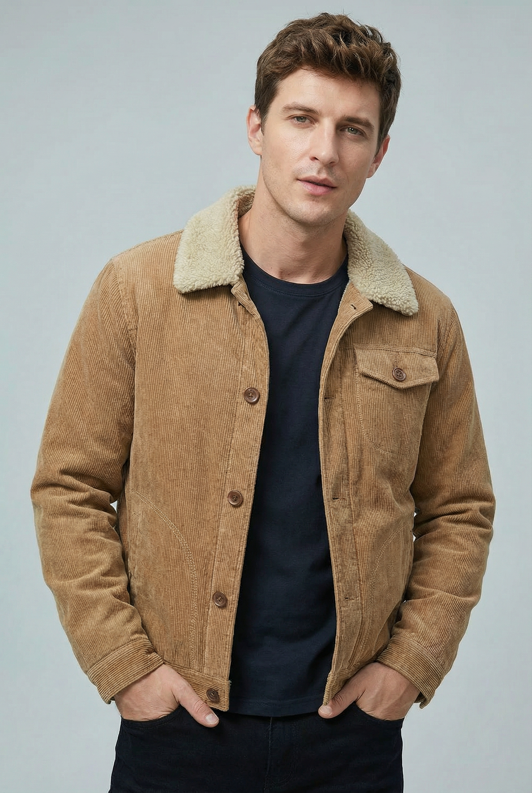 Men’s Fleece-Lined Outdoor Jacket