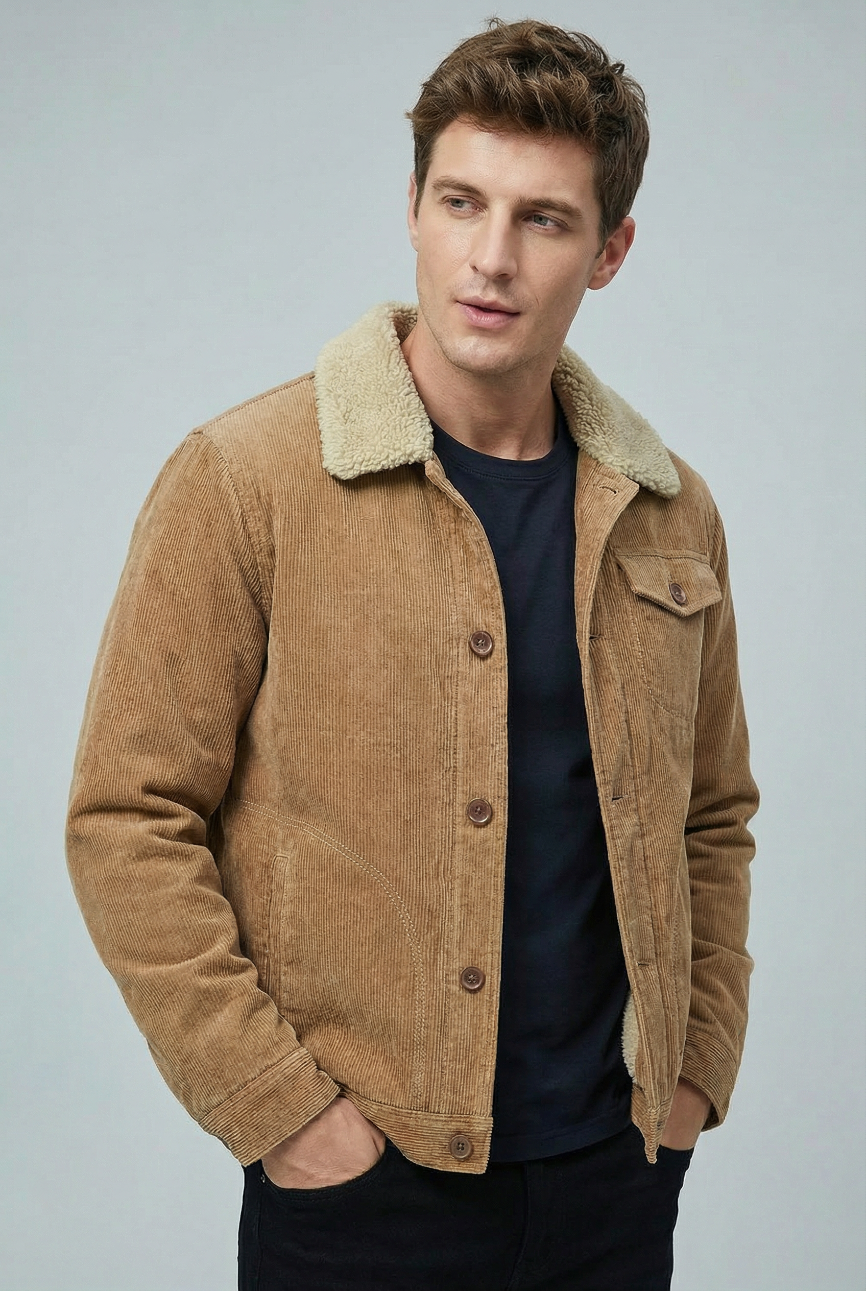 Men’s Fleece-Lined Outdoor Jacket