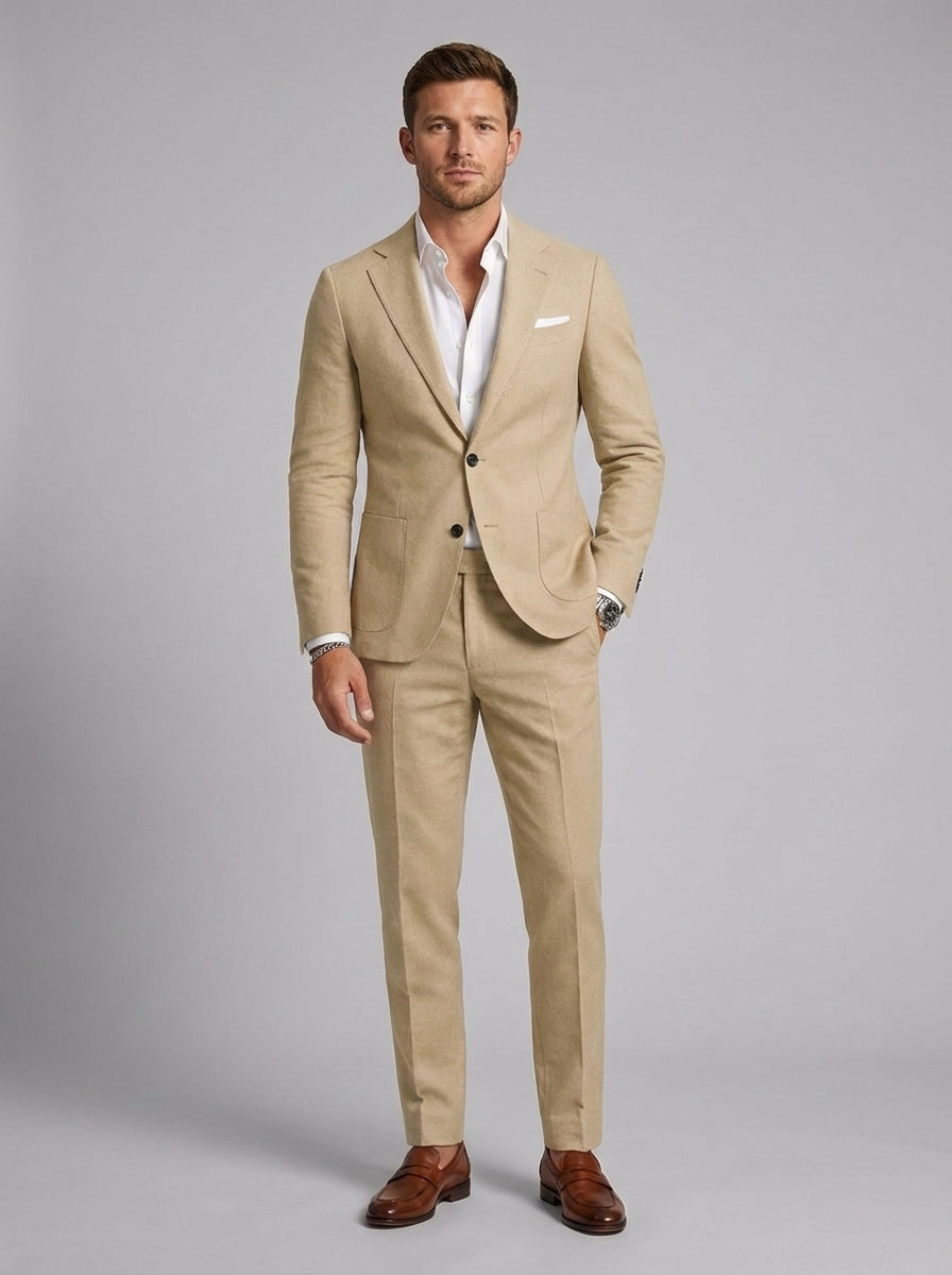 Mens Linen Summer Wedding Guest Suit
