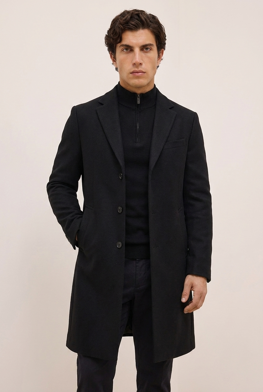 Men’s Classic Wool Style Overcoat