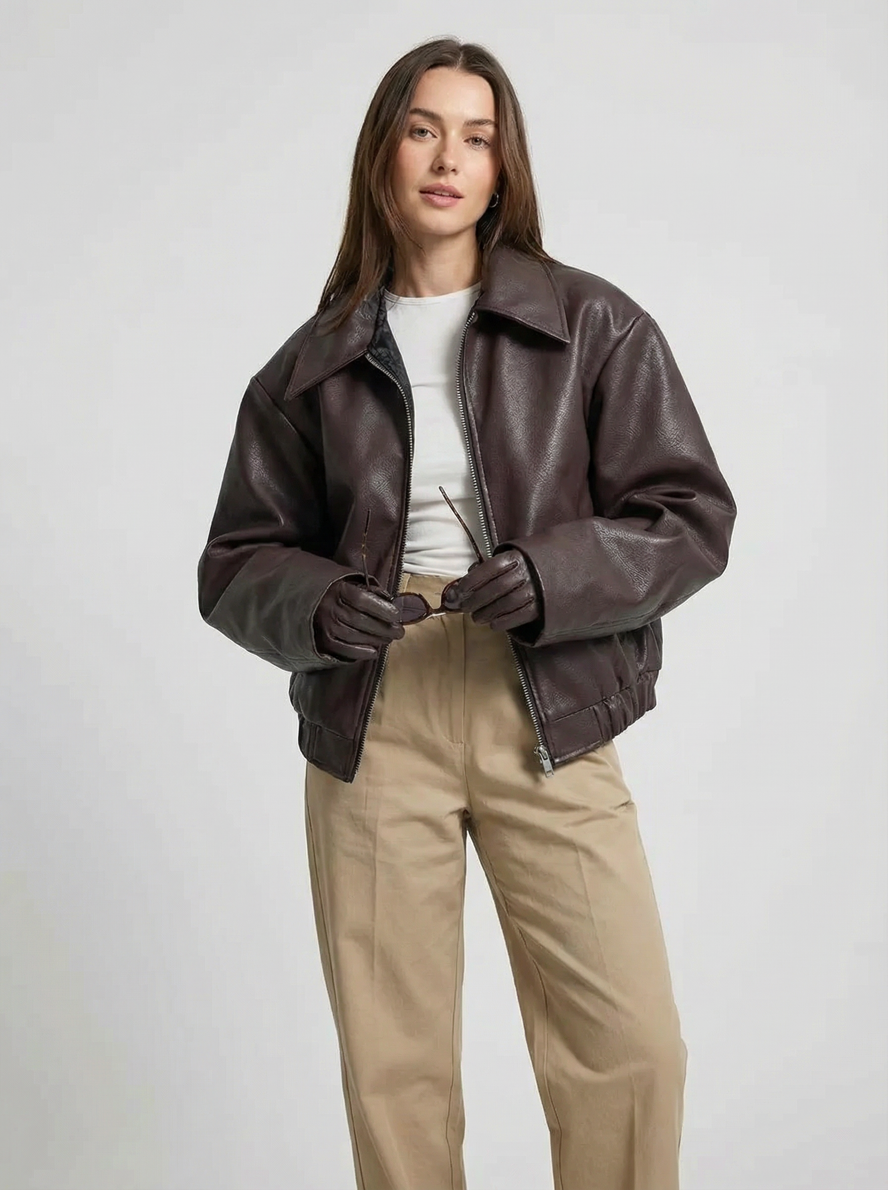 Women’s Retro Leather Jacket