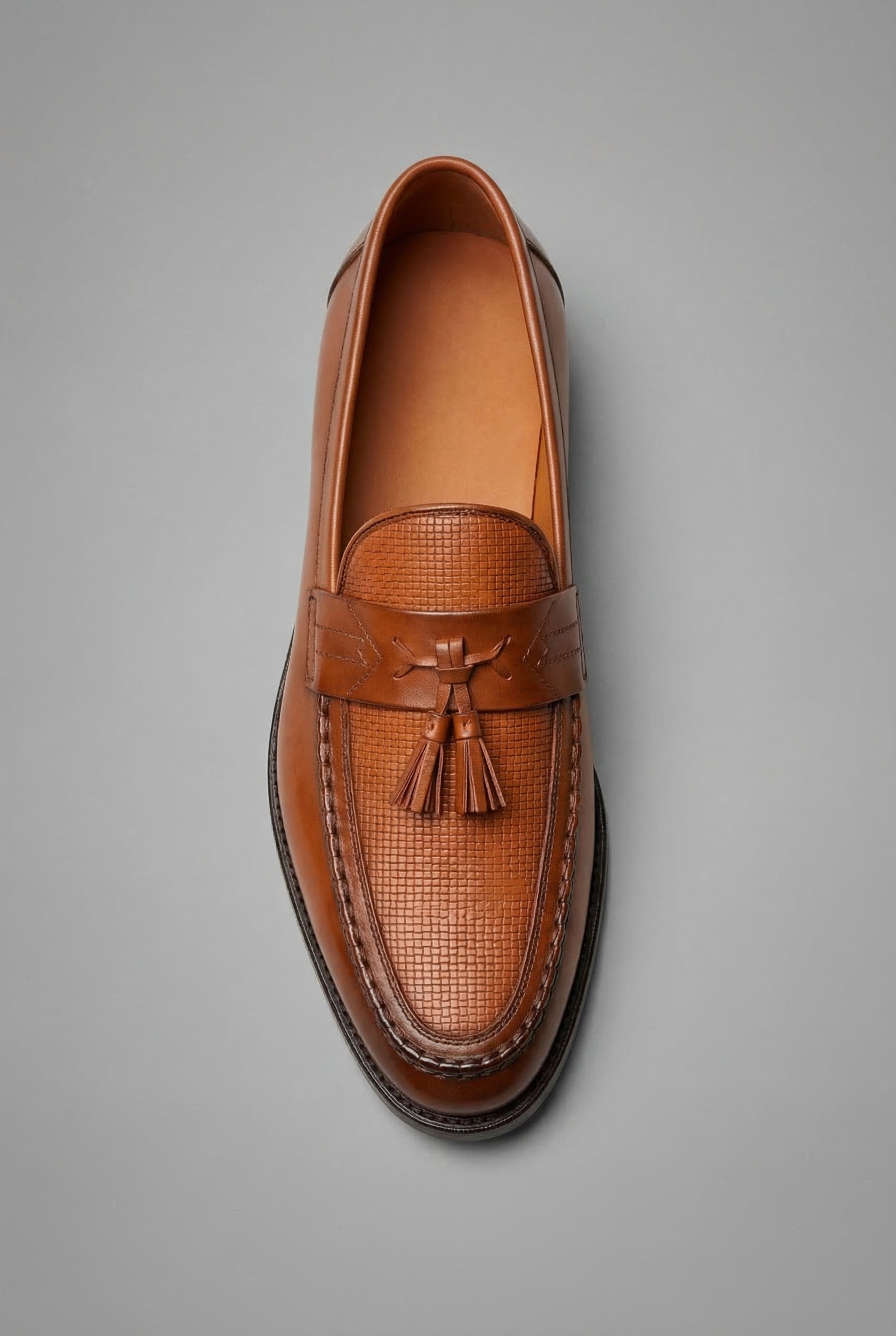 Men’s Classic Woven Tassel Slip On Loafers