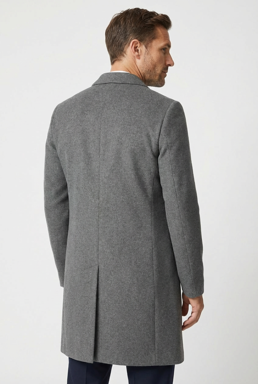 Men’s Classic Long Wool Style Chic Overcoat