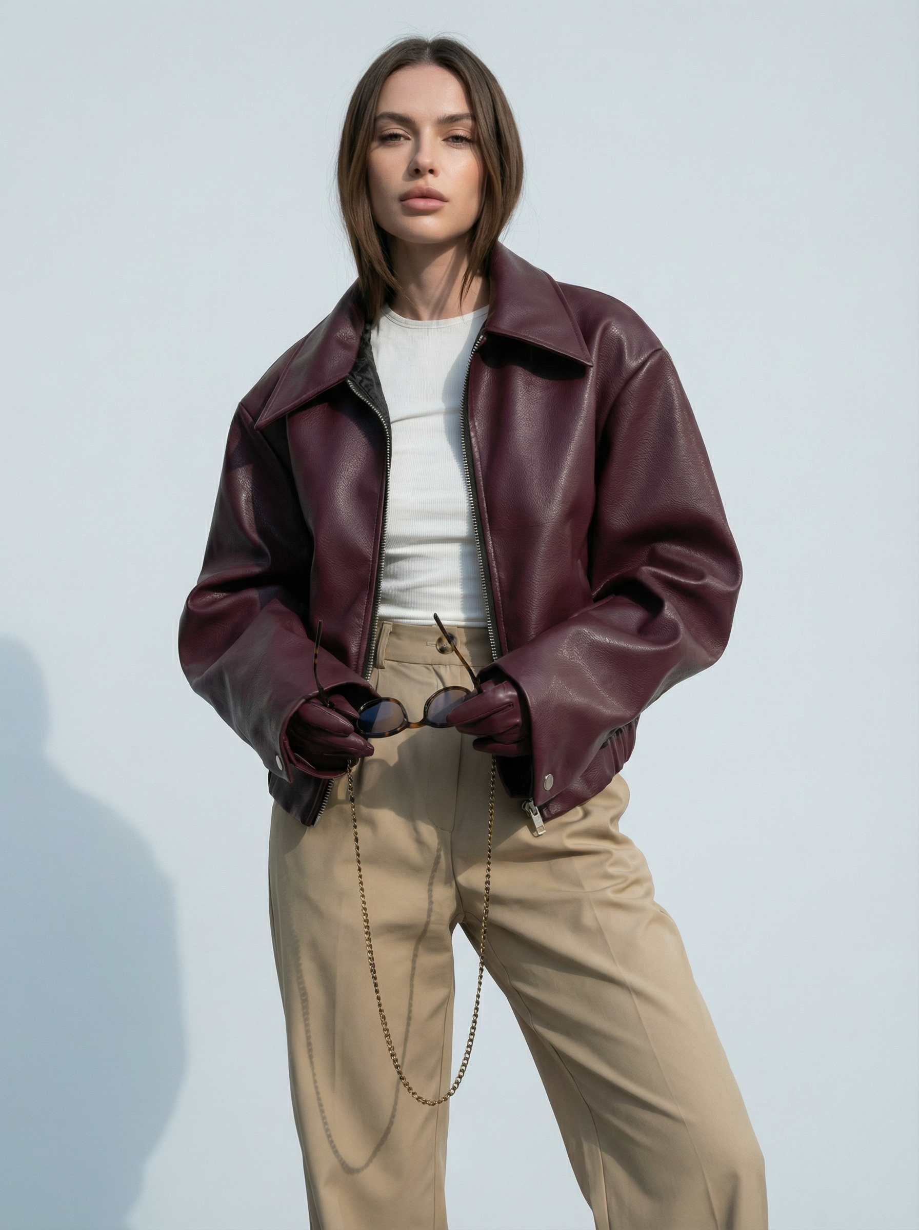 Women’s Retro Leather Jacket