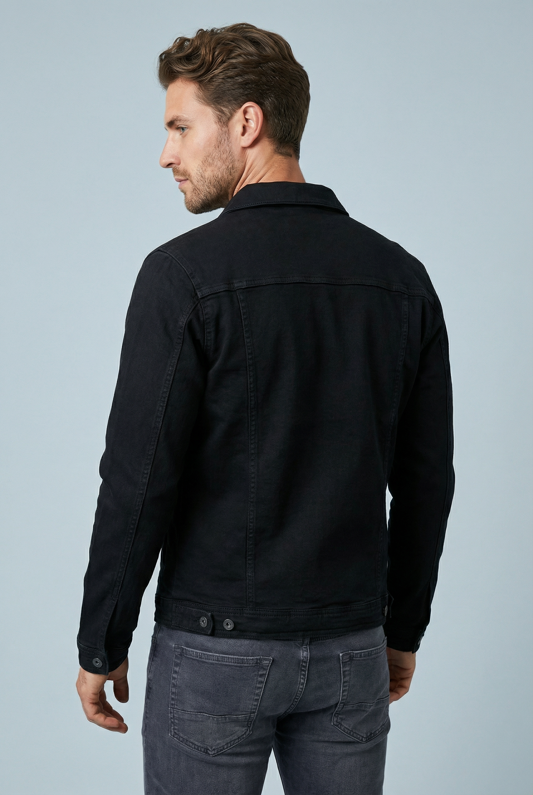 Men’s Button-Front Trucker Jacket