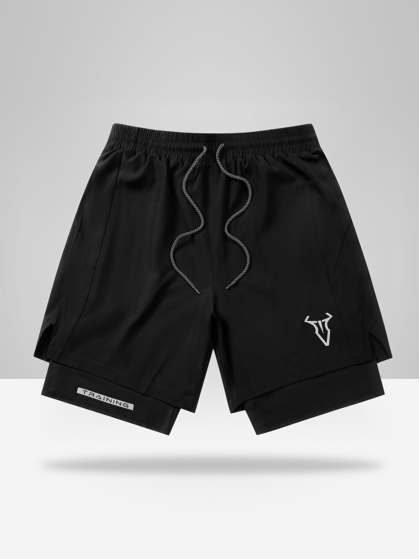 Men’s 2-In-1 Training Shorts – Lightweight Gym Shorts with Built-In Compression Liner