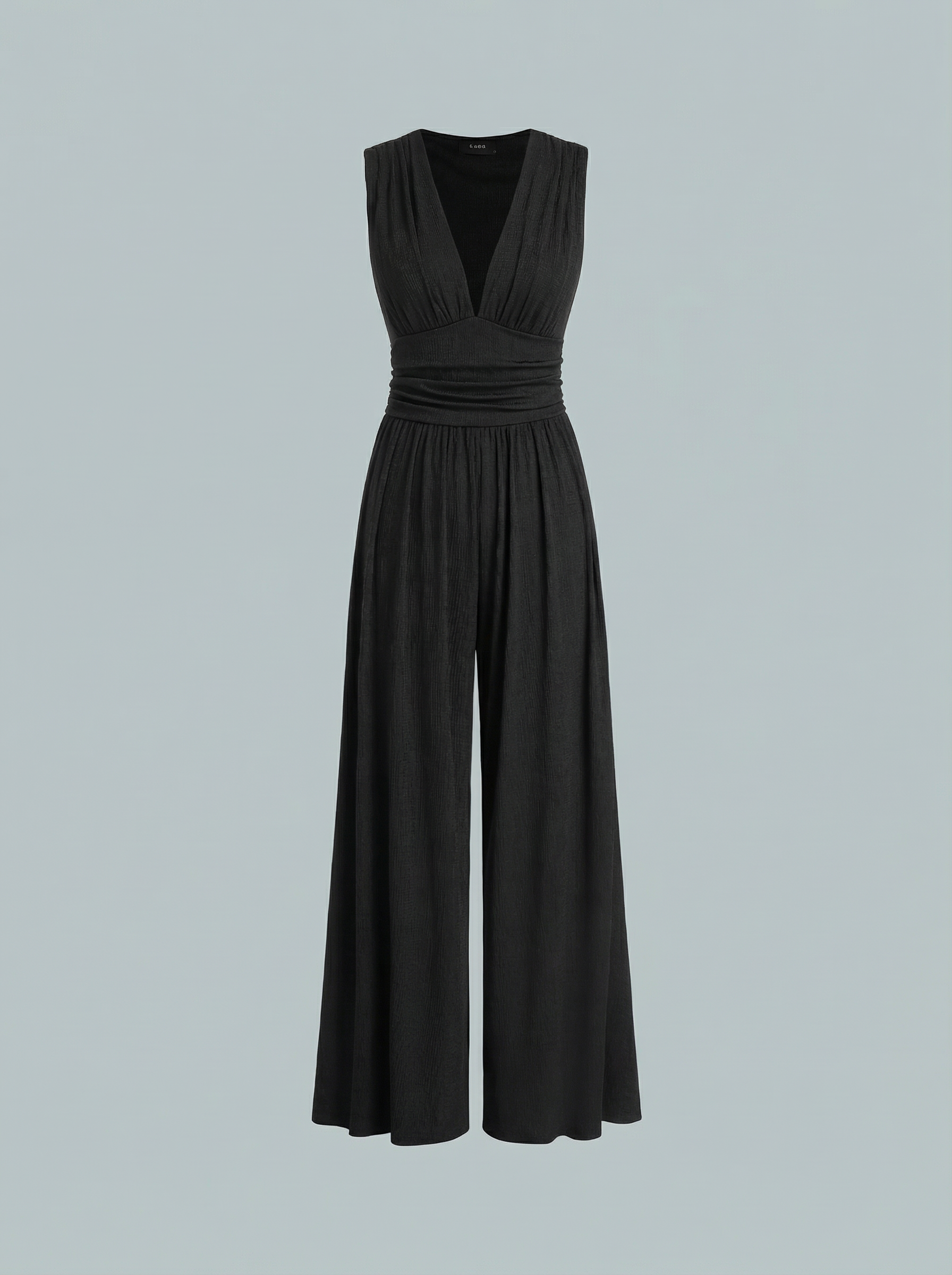 Women’s Elegant Stretch Sleeveless Wide Leg Occasion Jumpsuit