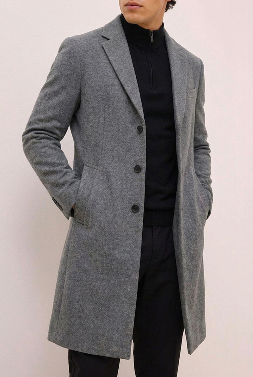 Men’s Classic Wool Style Overcoat