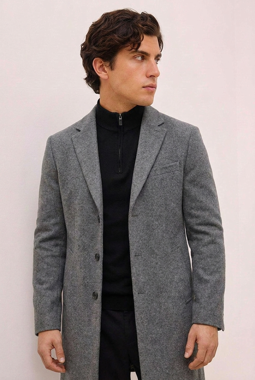 Men’s Classic Wool Style Overcoat