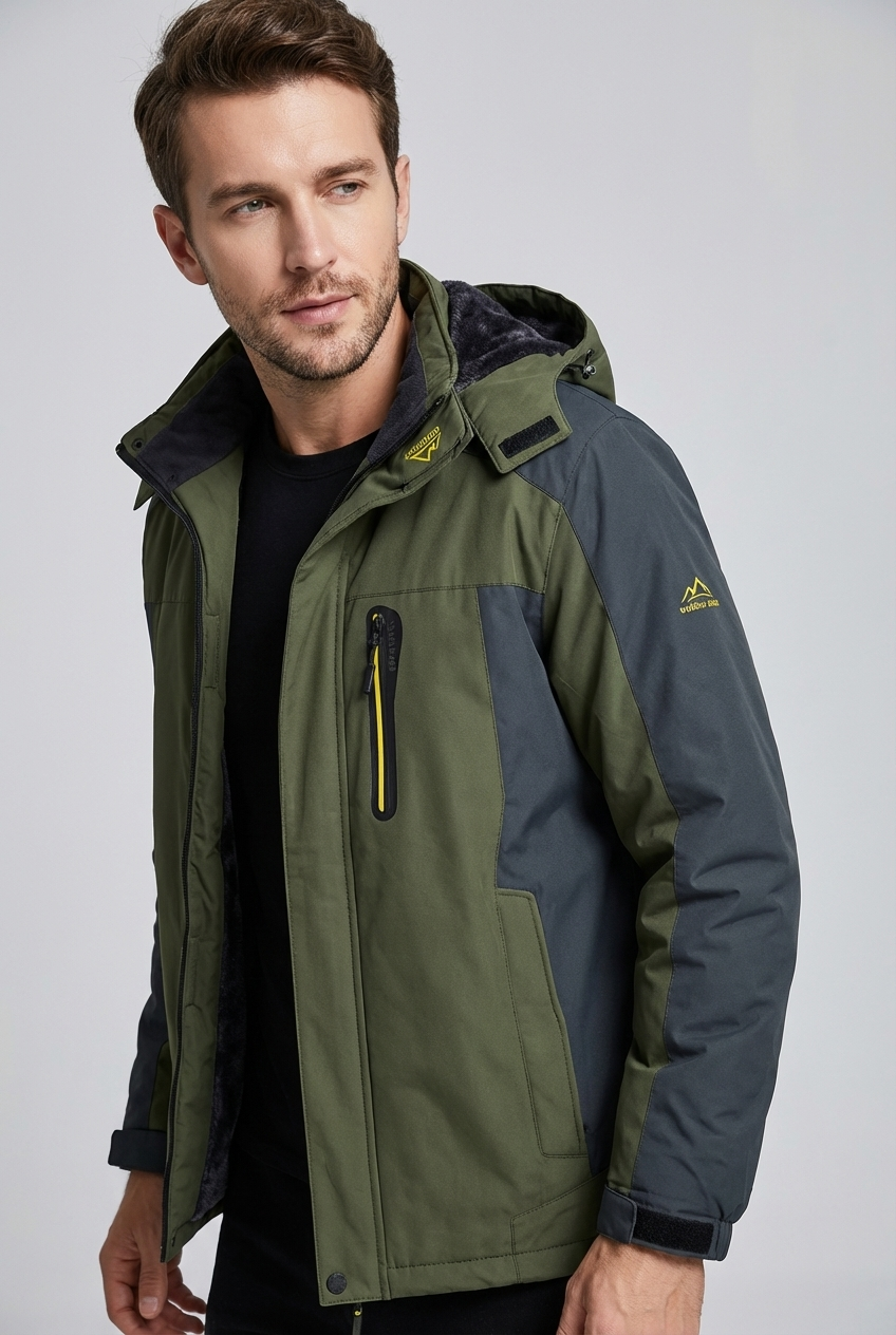 Men’s Insulated Waterproof Outdoor Fleece Jacket