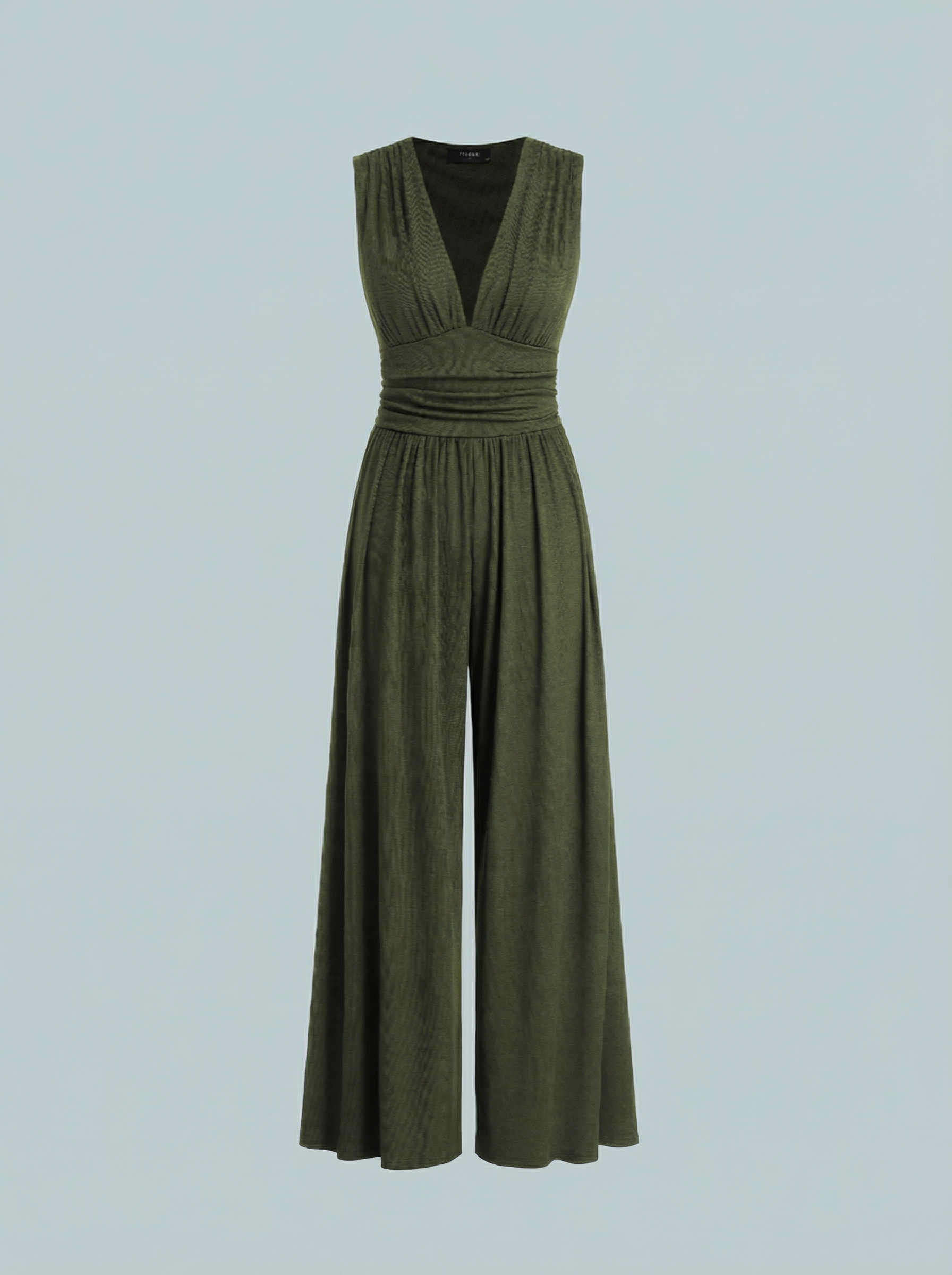 Women’s Elegant Stretch Sleeveless Wide Leg Occasion Jumpsuit