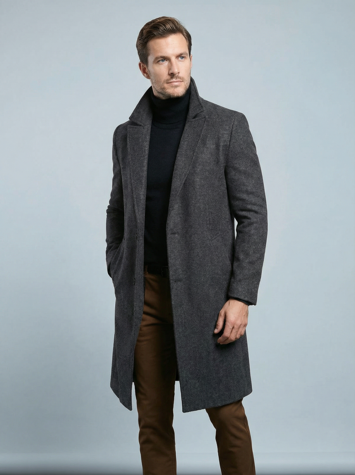 Men’s Structured Formal Winter Coat