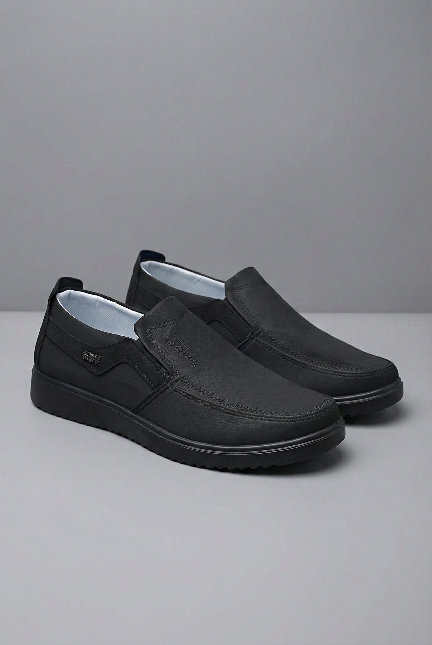 Men’s Leather Style Slip On Casual Lightweight Shoes