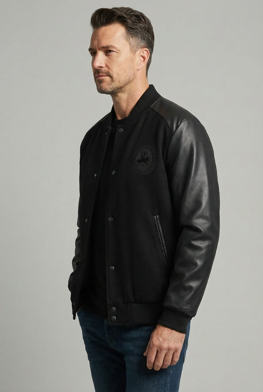 Men’s Retro Embroidered Baseball Jacket