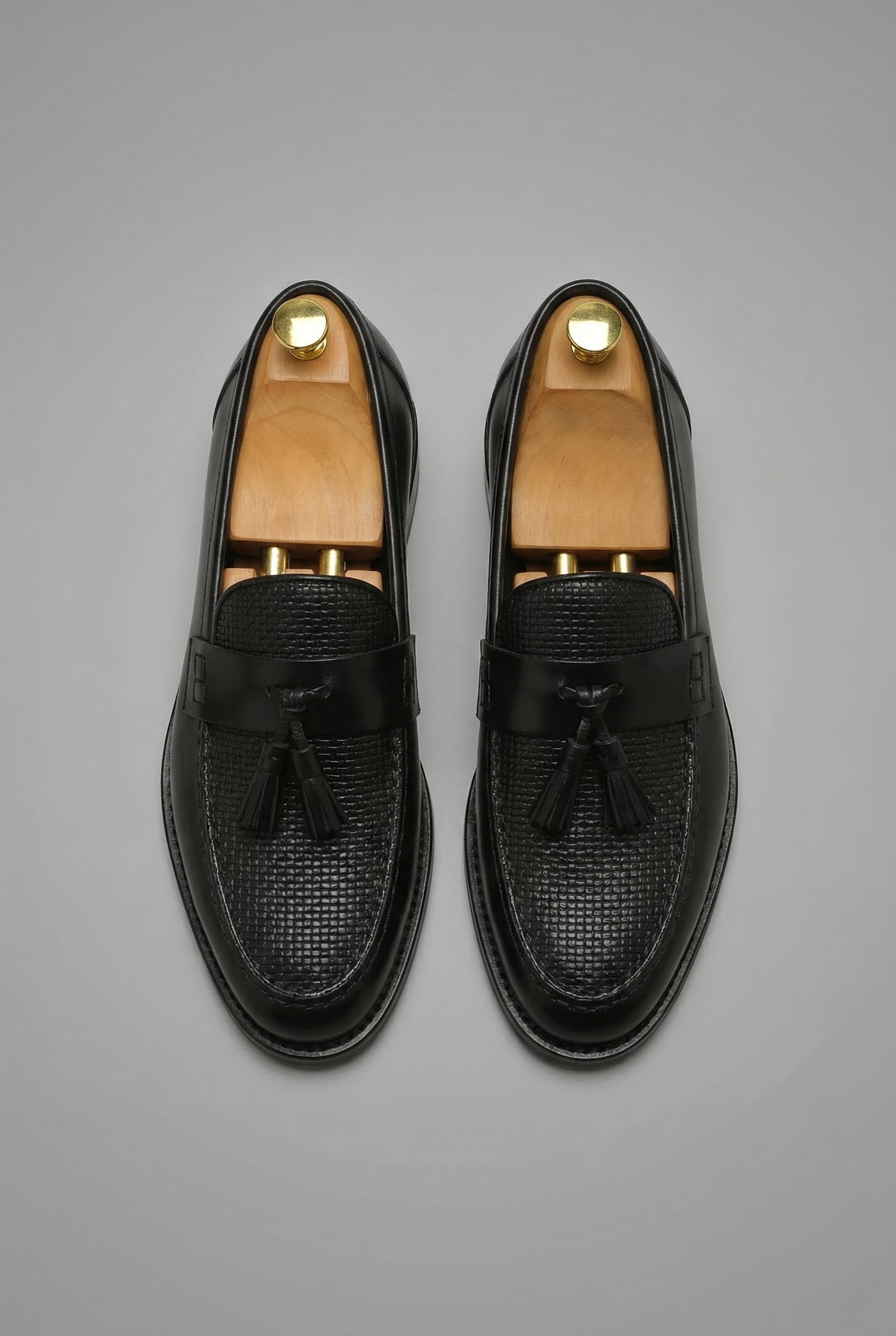 Men’s Classic Woven Tassel Slip On Loafers