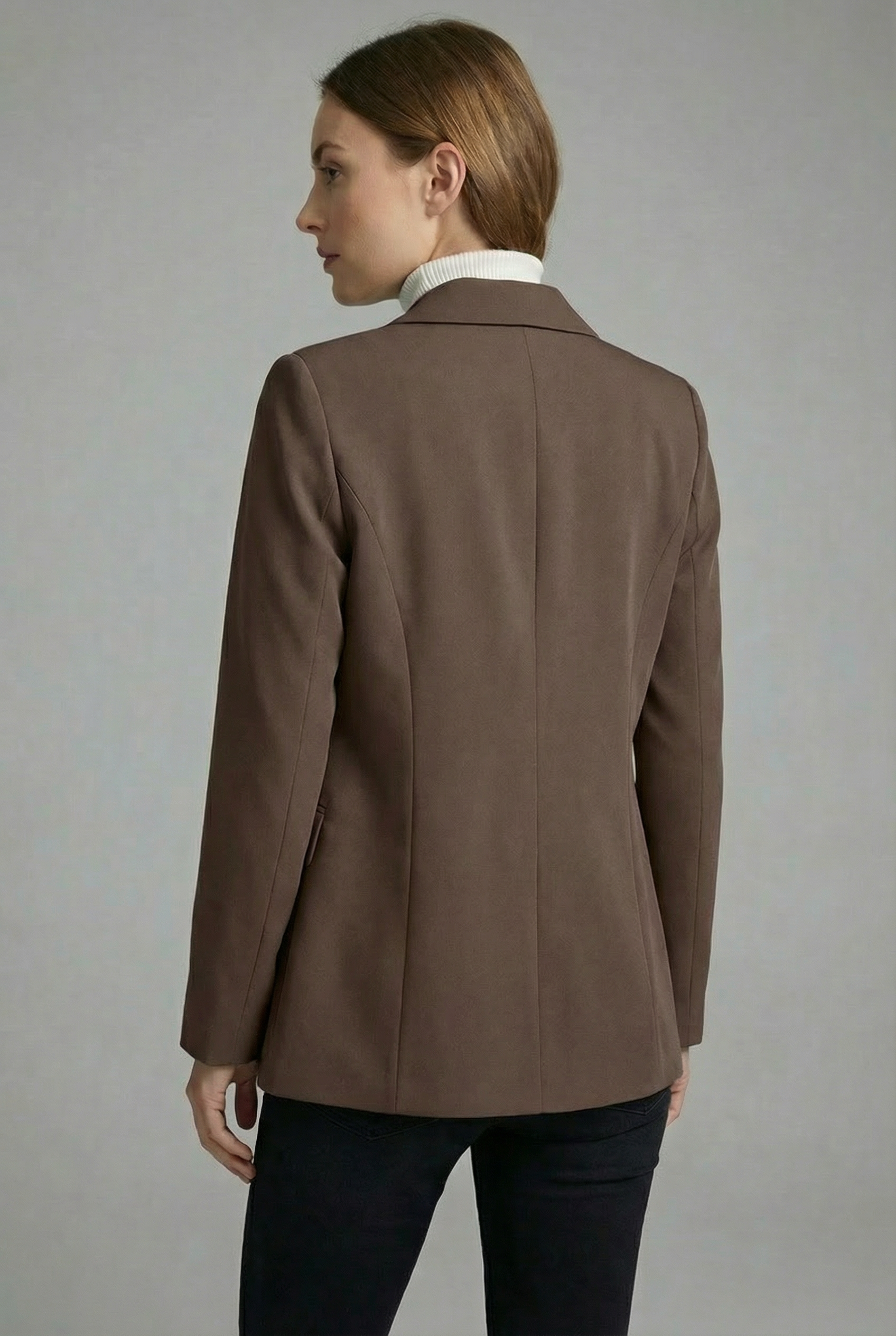 Women’s Coffee Tailored Blazer Casual Business Wear