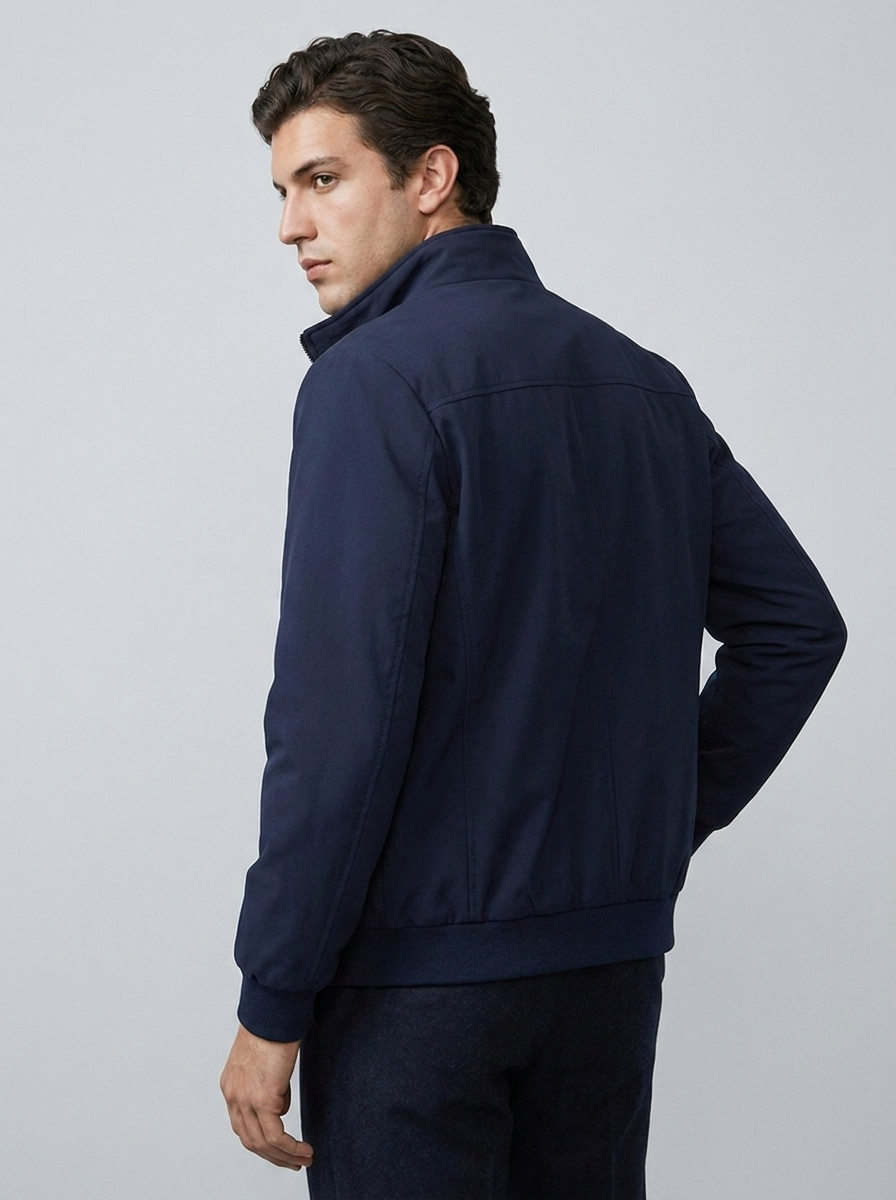Men’s Lightweight Fleece Lining Bomber Jacket