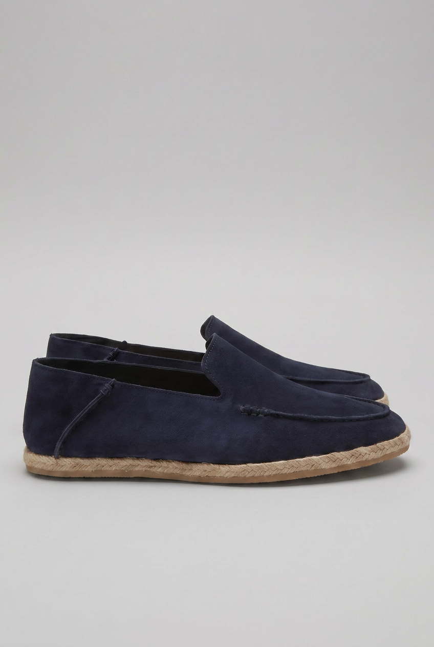 Suede Espadrille Slip-On Loafers Casual Men Shoes