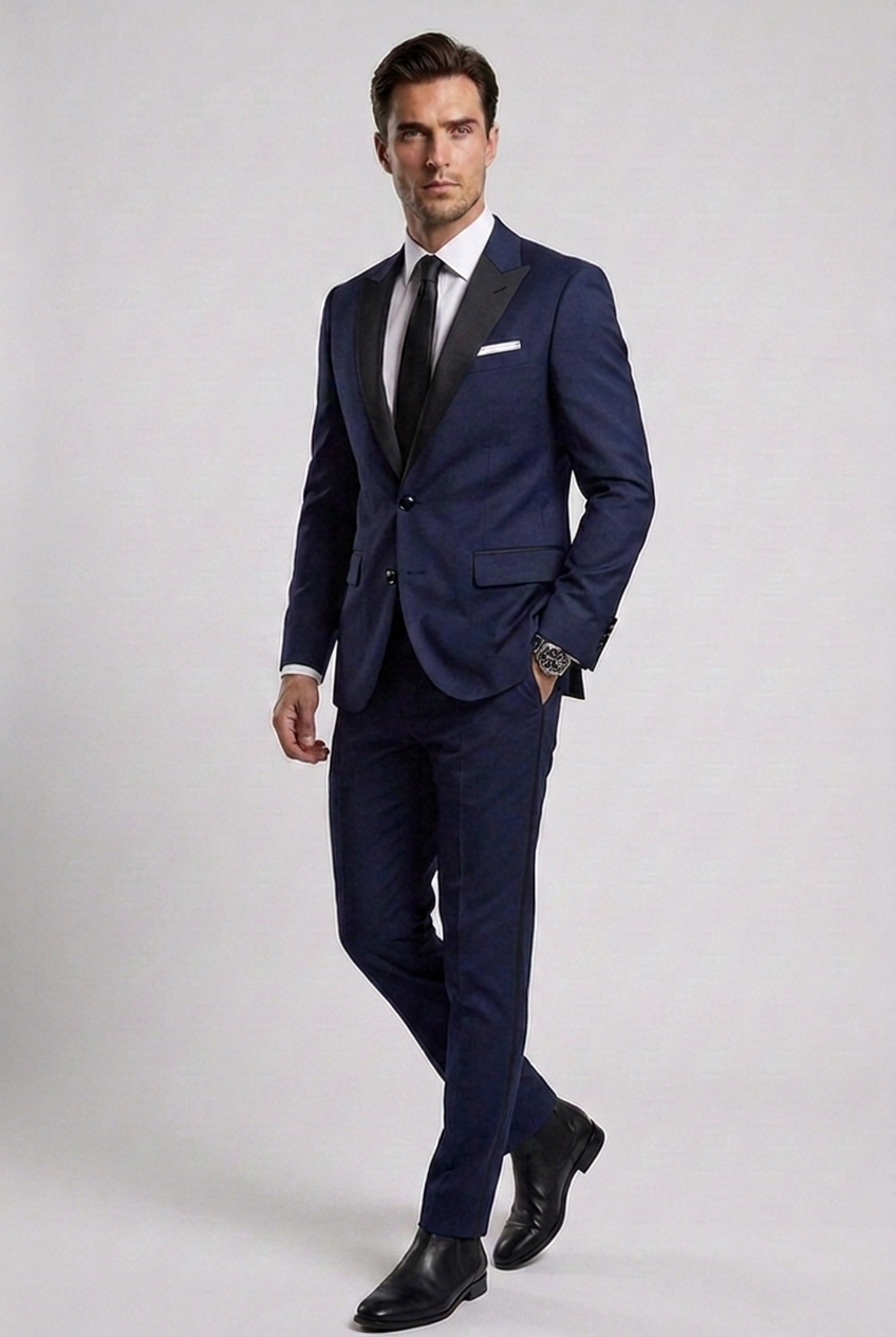 Men’s Slim Fit 2 Piece Formal Wedding Guest Suit