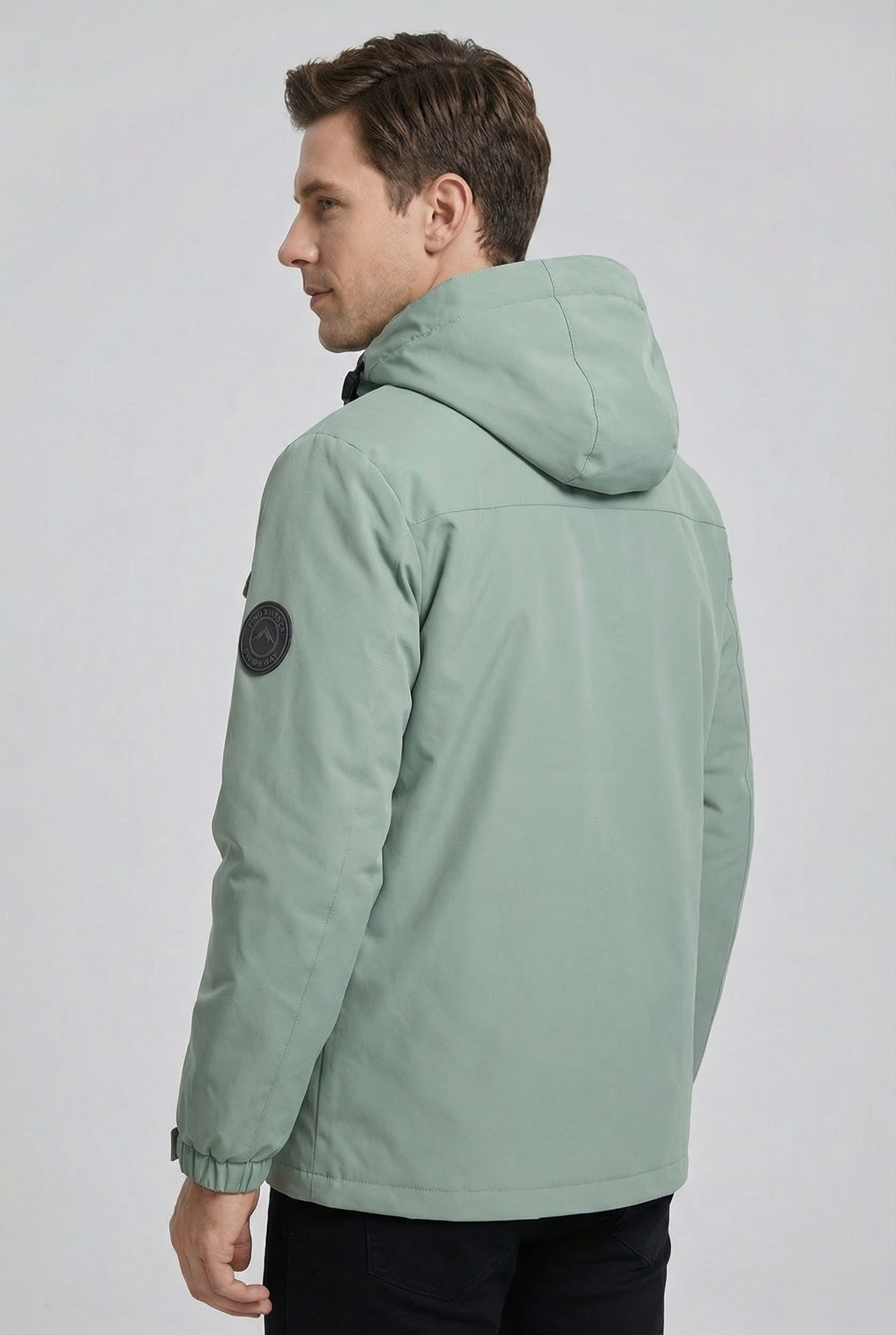 Men’s Waterproof Lightweight Hooded Rain Jacket