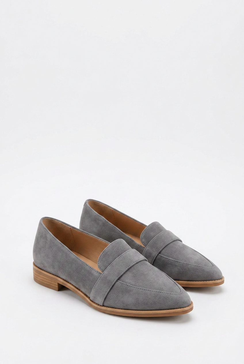 Suede Style Pointed Toe Warm Loafers Women