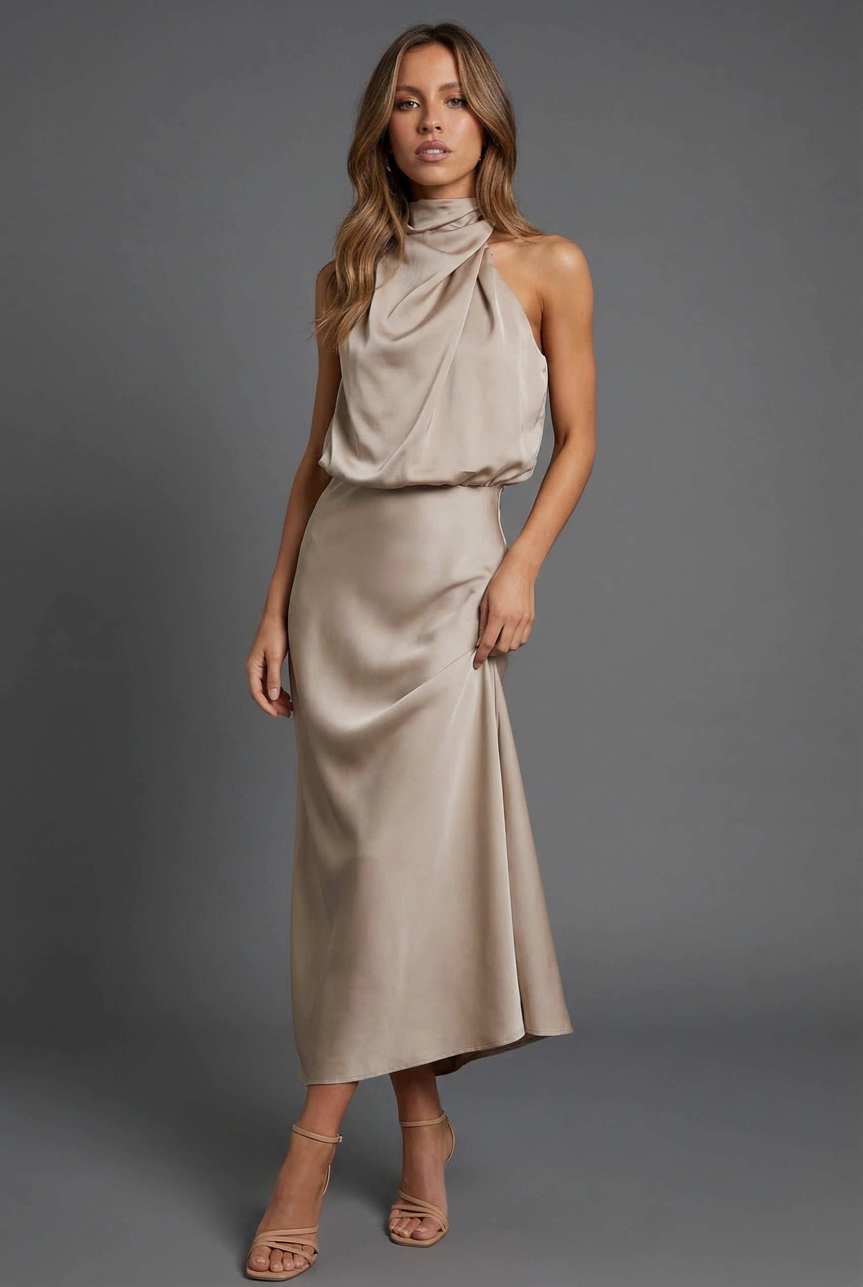halter neck midi dress wedding guest Amazon.com: Lopath Summer Satin Halter Neck Midi Dresses for Women 2026 Formal Elegant Sleeveless Wedding Guest Dress Black : Clothing, Shoes & Jewelry