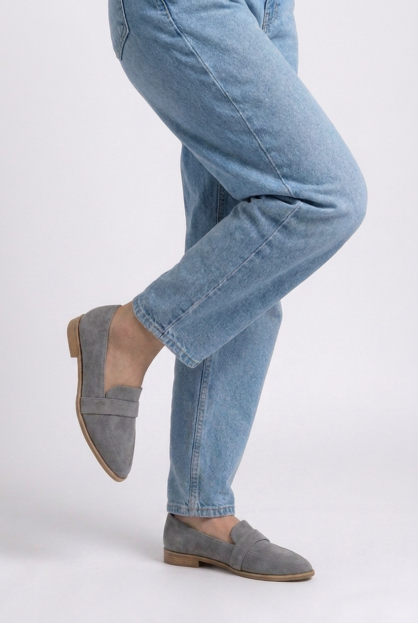 Suede Style Pointed Toe Warm Loafers Women