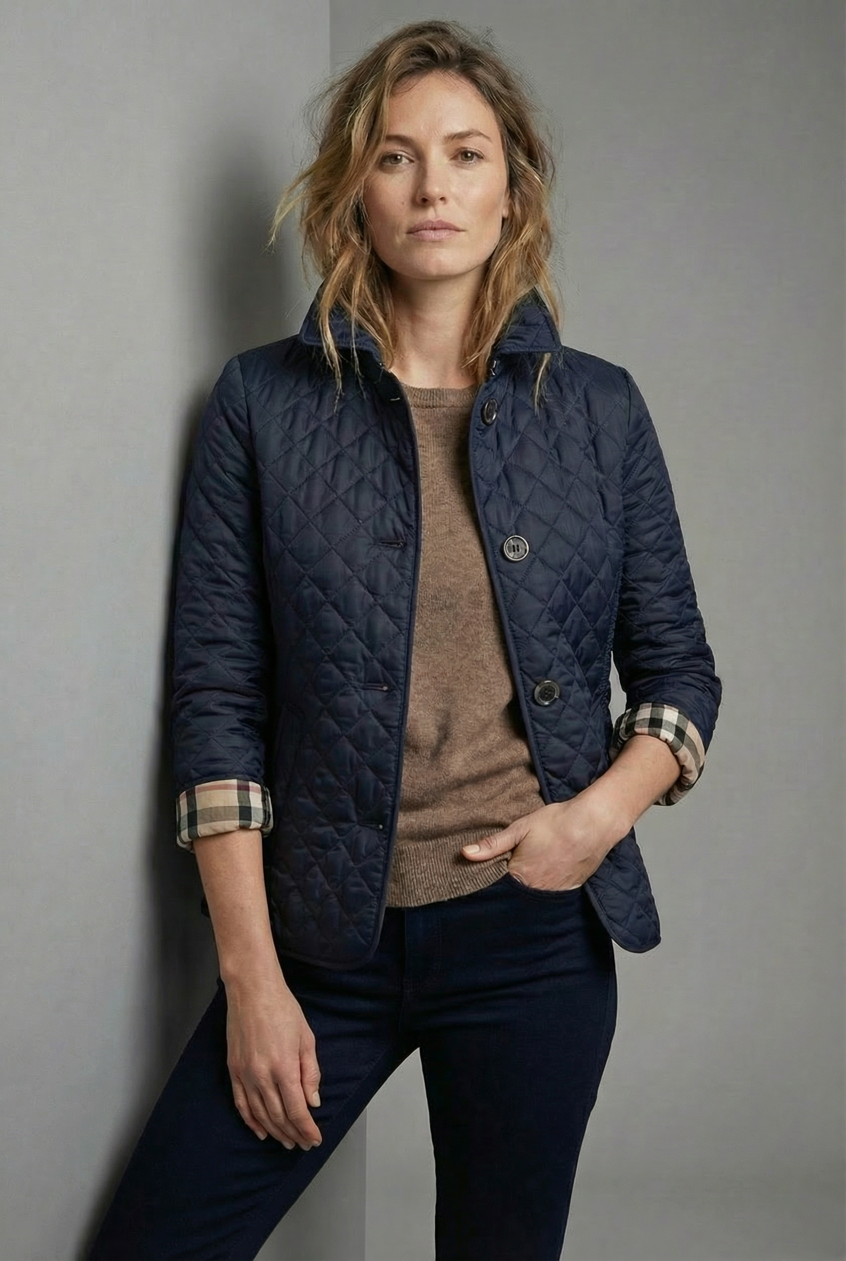 Women’s Diamond Quilted Casual Lightweight Jacket
