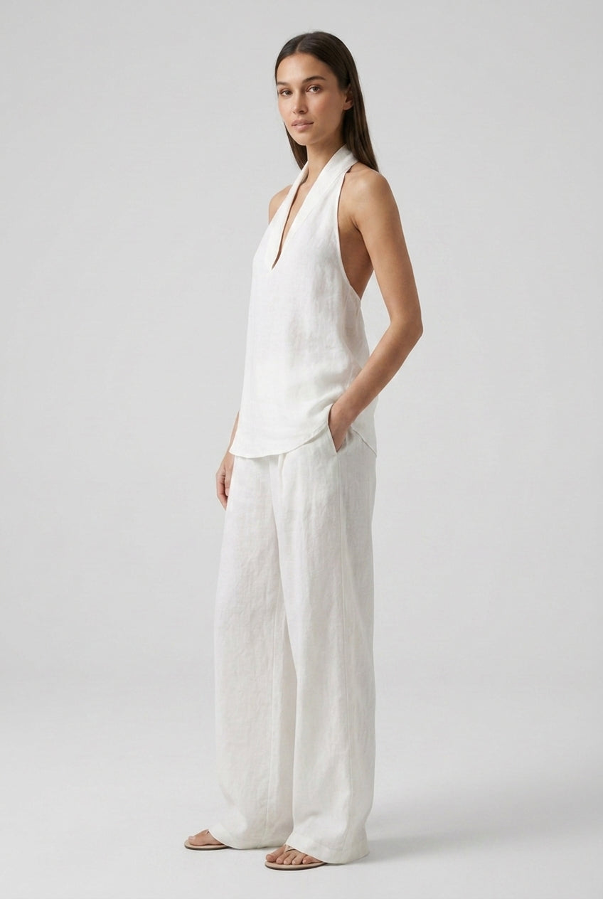 Halterneck Top Wide Leg Trouser Co-ord Set