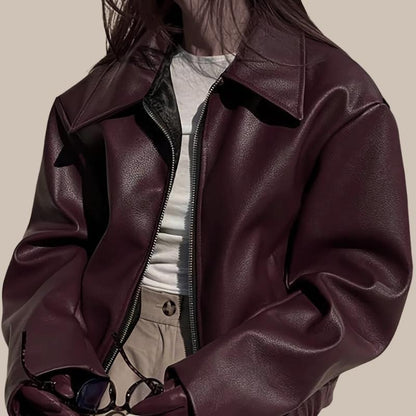 Women’s Retro Leather Jacket