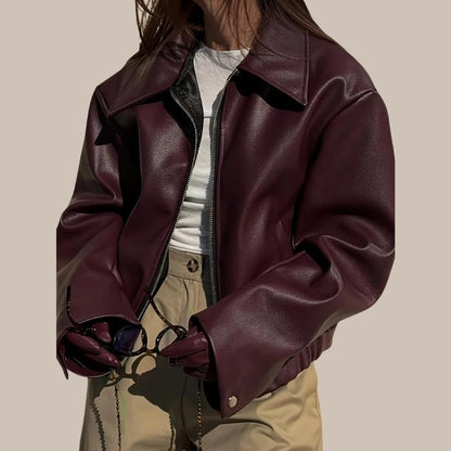 Women’s Retro Leather Jacket